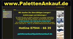 Desktop Screenshot of palettenankauf.de
